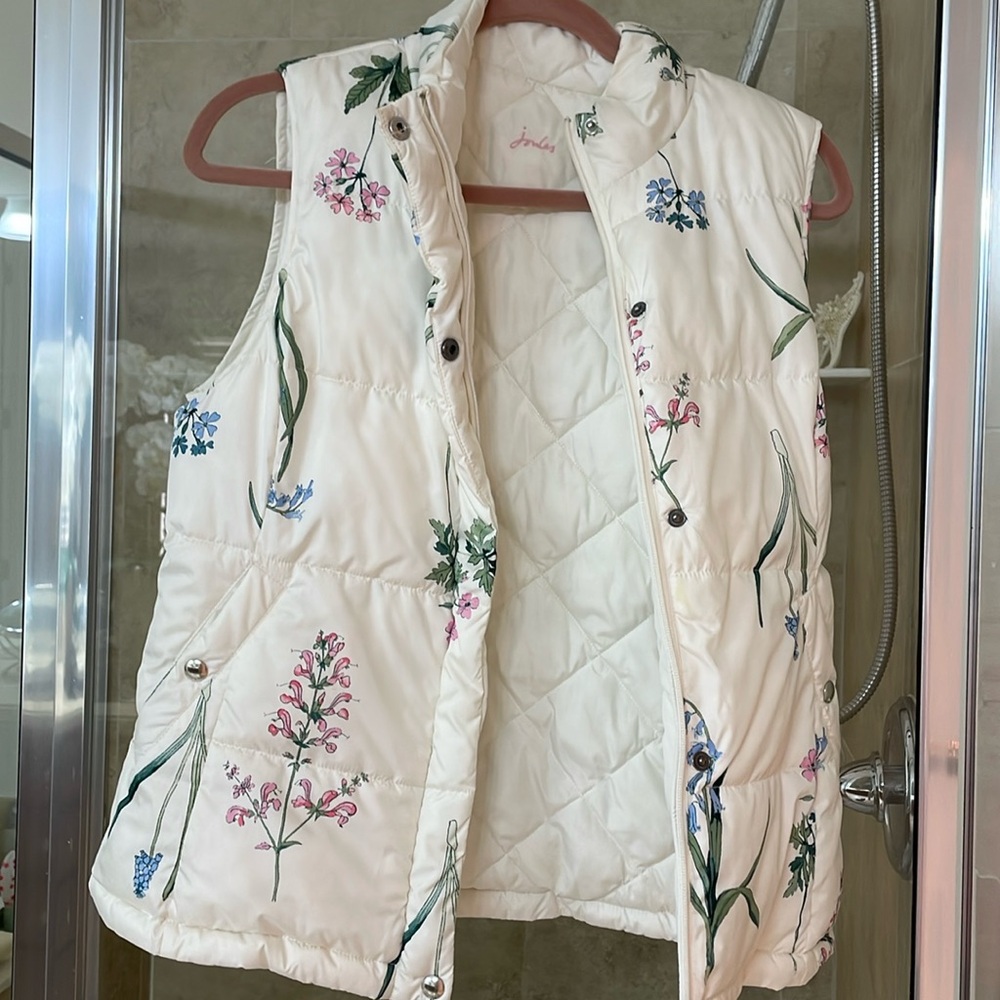 Joules reversible quilted vest